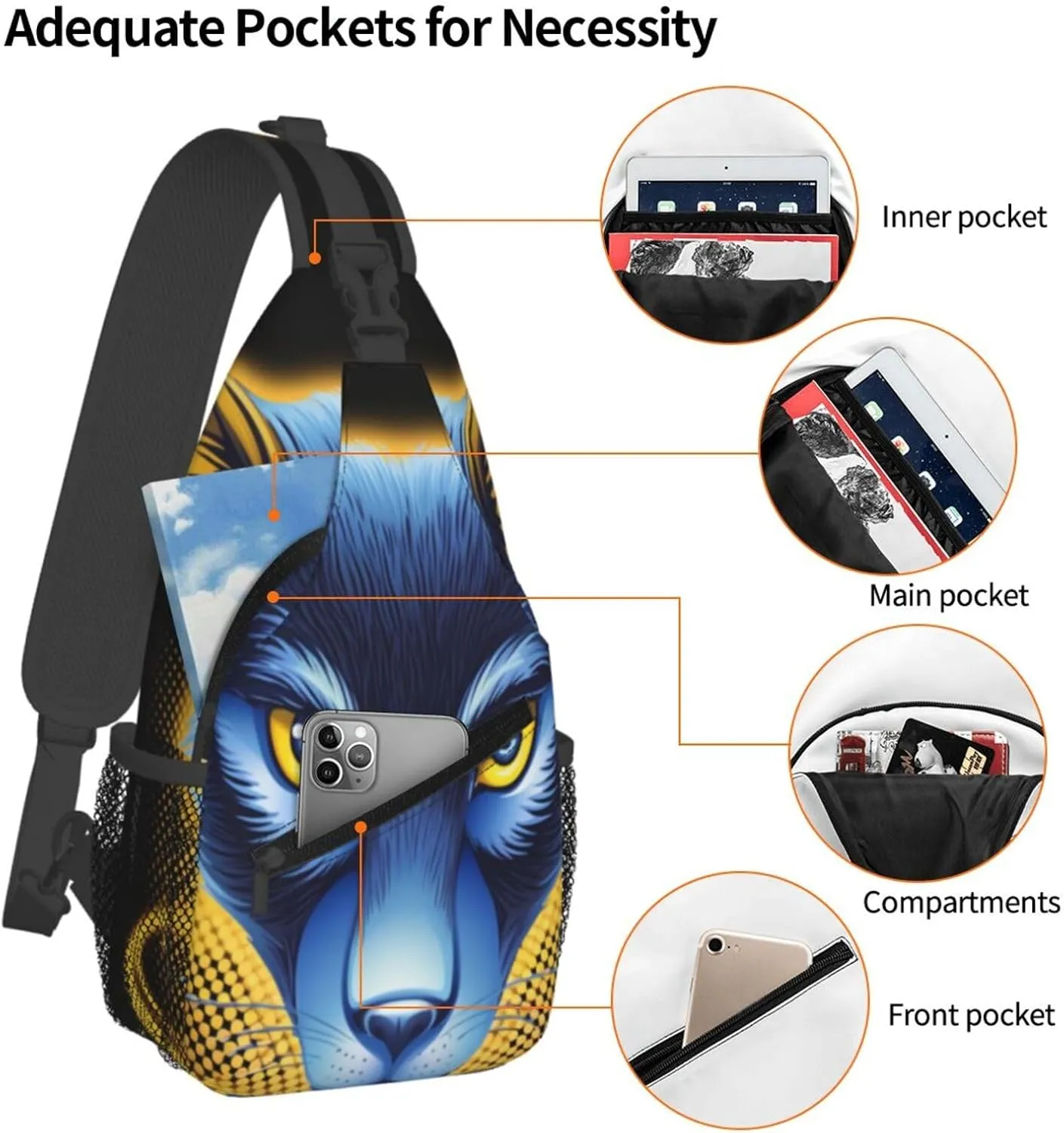 isometric 3d render Men's And Women's Small Crossbody Bags Chest Bags Daily Bags Are Suitable For Outdoor Hiking Trips