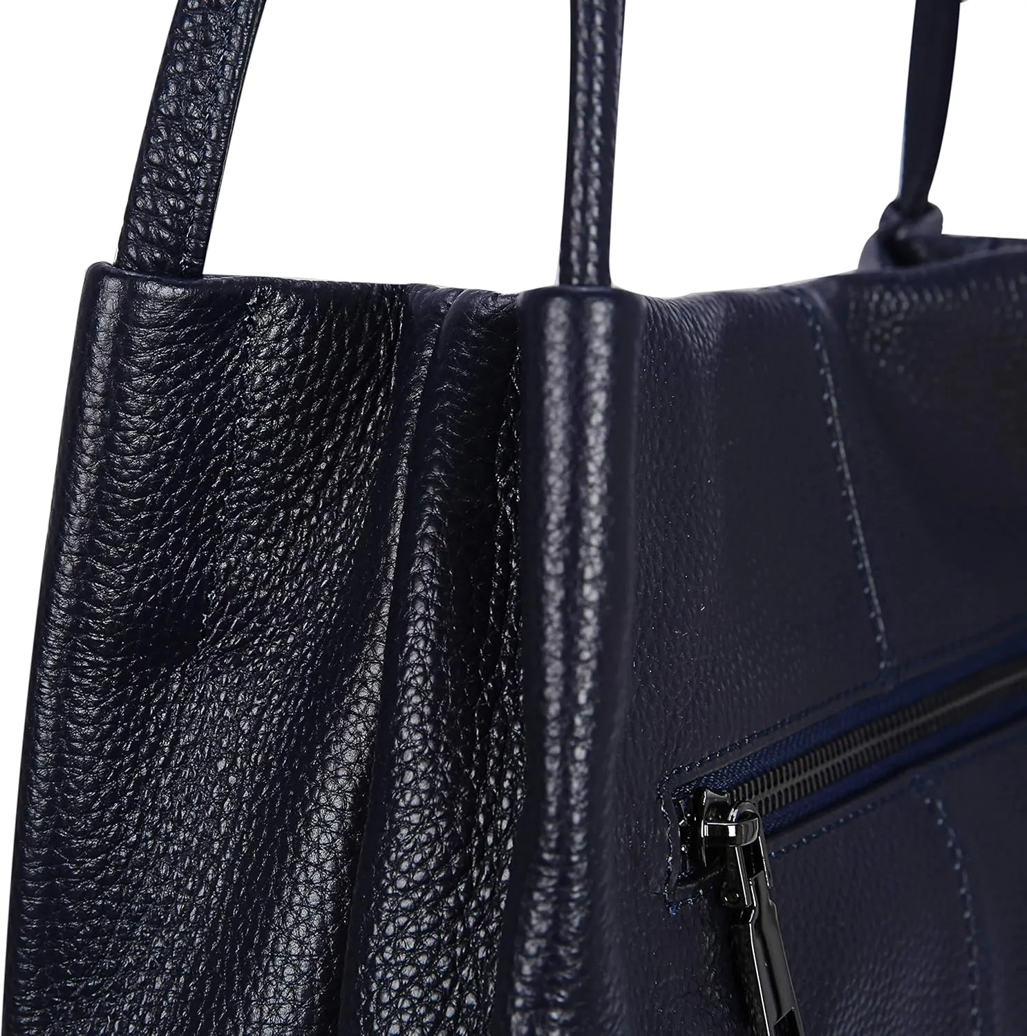 Iswee Genuine Leather Tote Bucket Bags Hobo Shoulder Bags Purse and Handbags for Women Trendy