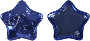 Ita Bag Star Pins Display Backpack with Insert Single Shoulder Bag Crossbody Bag Handbag and Purse for Women (PU blue 1)