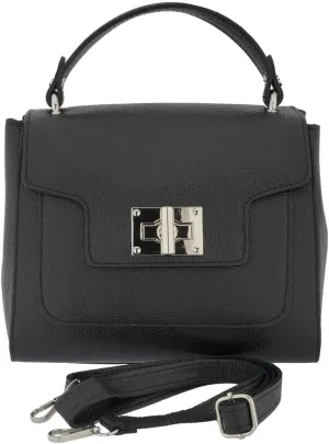 Italian Genuine Leather Satchel Top Handle Handbag Purse For Women