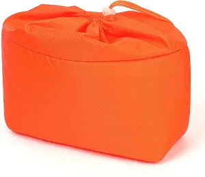 JAKAGO Shockproof Camera Insert Bag for SLR DSLR Mirrorless Camera Lens Flash Light Accessories Camera Pouch with Adjustable Dividers for Canon Nikon Sony Water Resistant Camera inner case(Orange)
