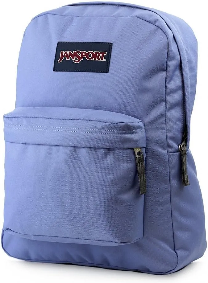 JanSport SuperBreak One Backpack - Durable, Lightweight Bag with 1 Main Compartment, Front Utility Pocket with Built-in Organizer, Premium Backpack, Bleached Denim