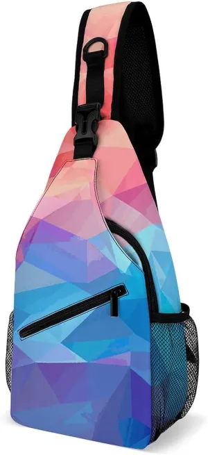Japanese Sushi Shrimp Sling Bag Lightweight Crossbody Chest Pack Travel Shoulder Bag with Adjustable Strap