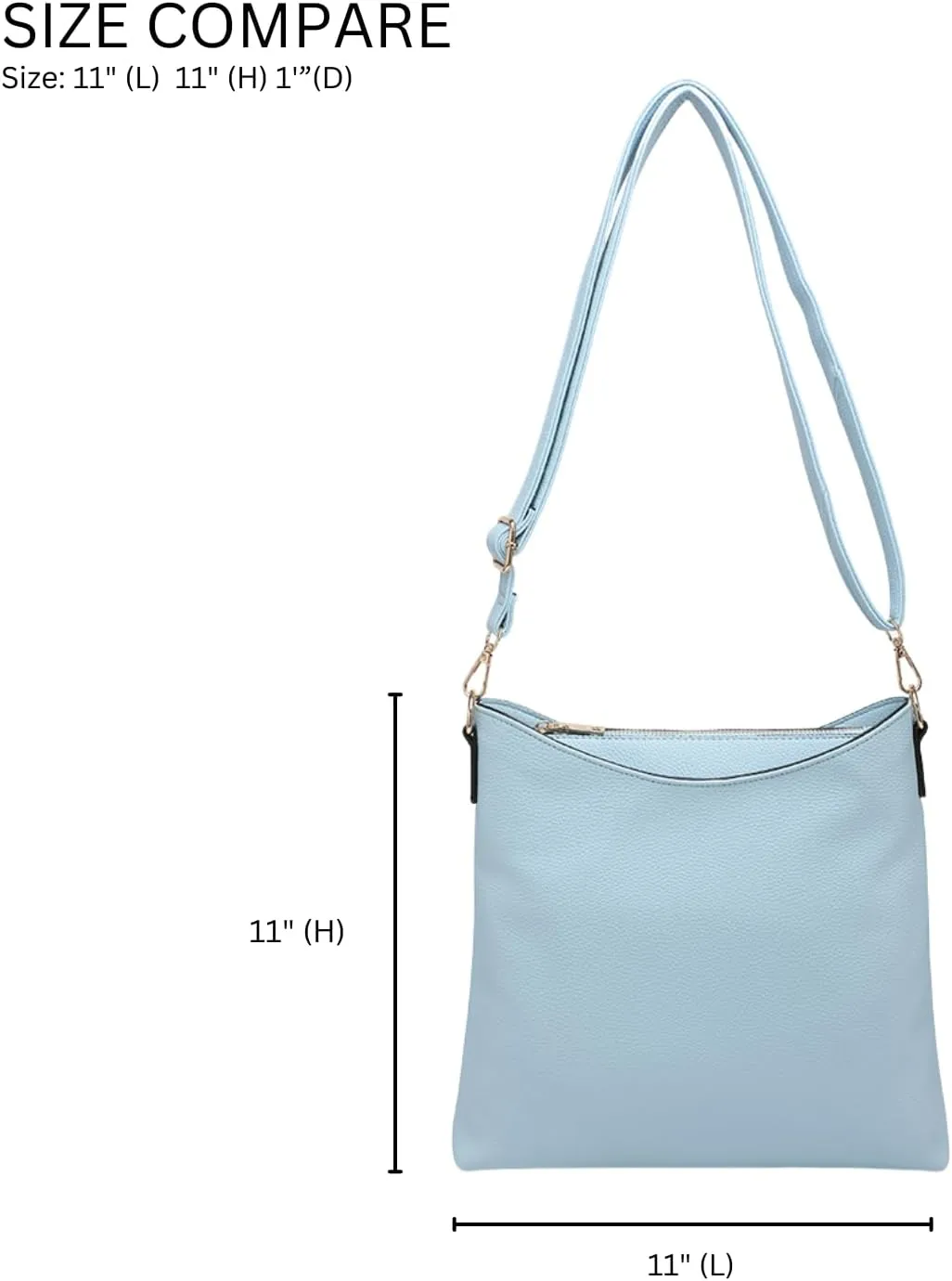 JEN & CO. Emma Crossbody Bags for Women Trendy Vegan Leather Purses Shoulder Handbags with Adjustable Strap