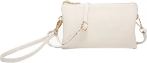 JEN & CO. Riley Small Crossbody Bags Vegan Leather Wristlet Wallets Clutch Purses Shoulder Handbag for Women