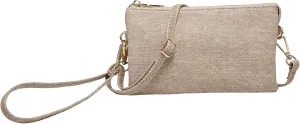 JEN & CO. Riley Small Crossbody Bags Vegan Leather Wristlet Wallets Clutch Purses Shoulder Handbag for Women
