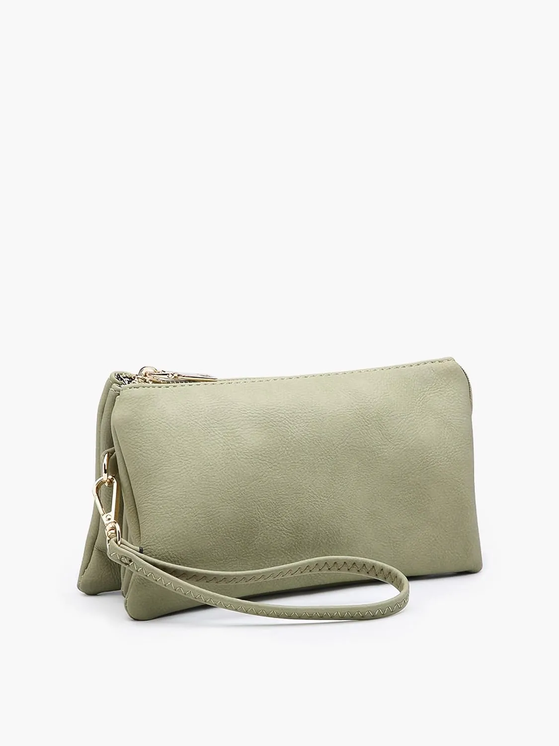 JEN & CO. Riley Small Crossbody Bags Vegan Leather Wristlet Wallets Clutch Purses Shoulder Handbag for Women