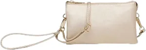 JEN & CO. Riley Small Crossbody Bags Vegan Leather Wristlet Wallets Clutch Purses Shoulder Handbag for Women