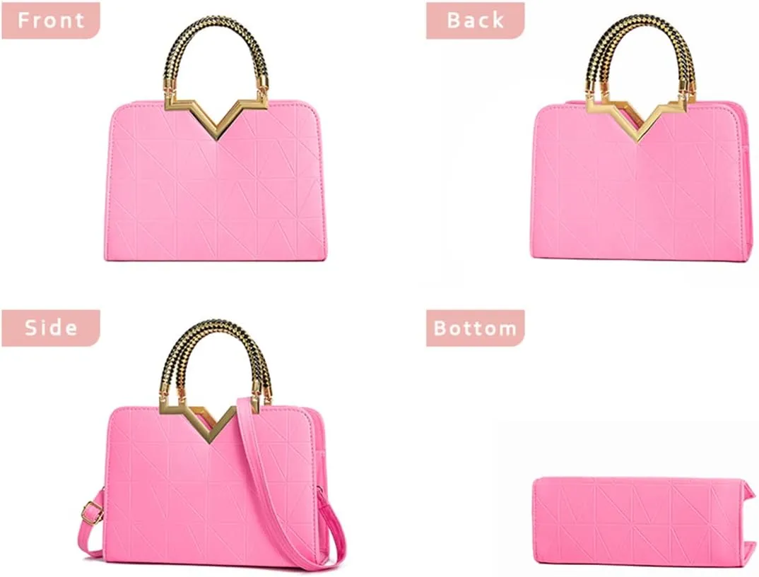 JHVYF Purses for Women Fashion Handbag Ladies Satchel Bags PU Leather Top Handle Shoulder Tote Bags
