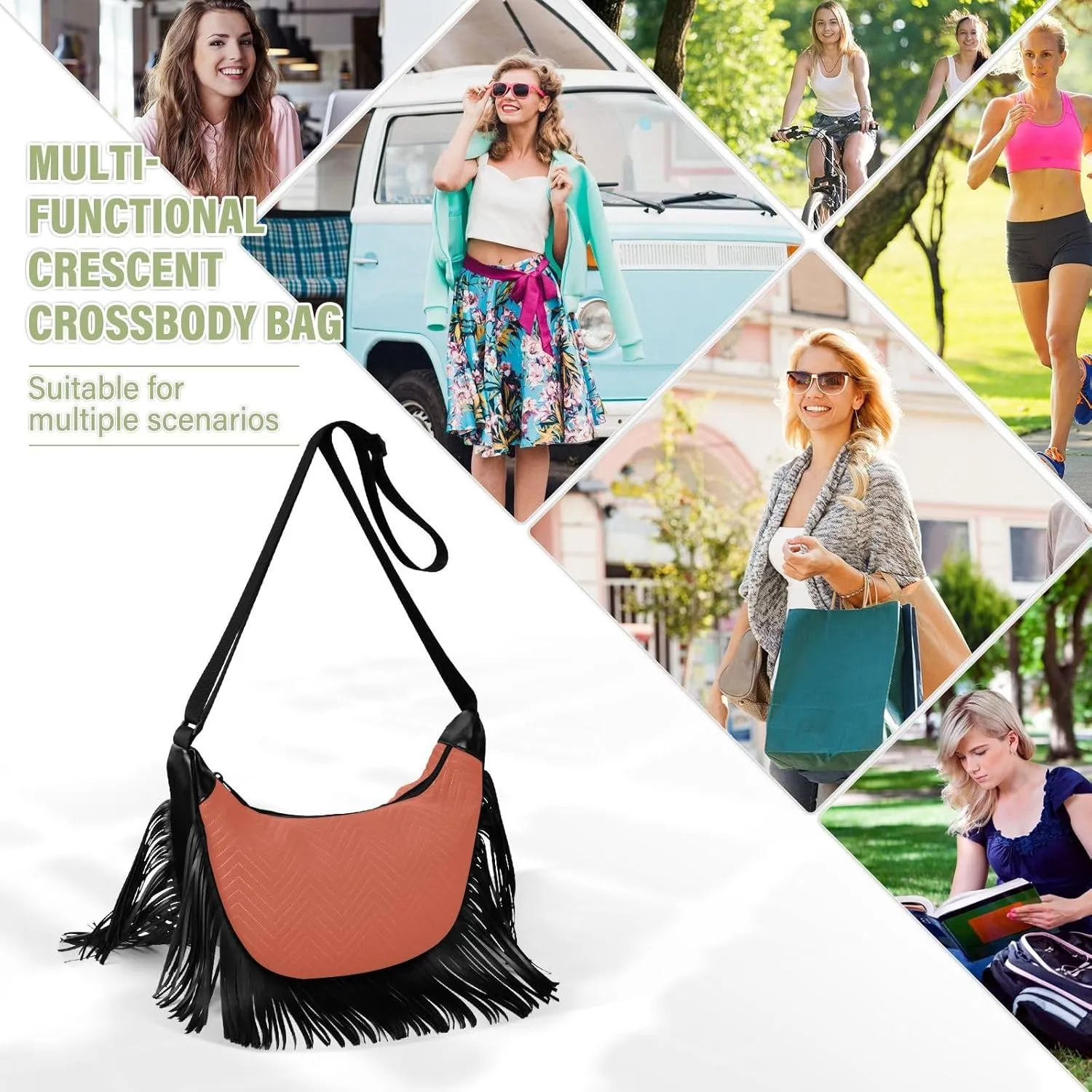 Joko Ivery Crossbody Handbags for Women Ample Capacity Shoulder Bag with Adjustable Strap Durable Travel Purse