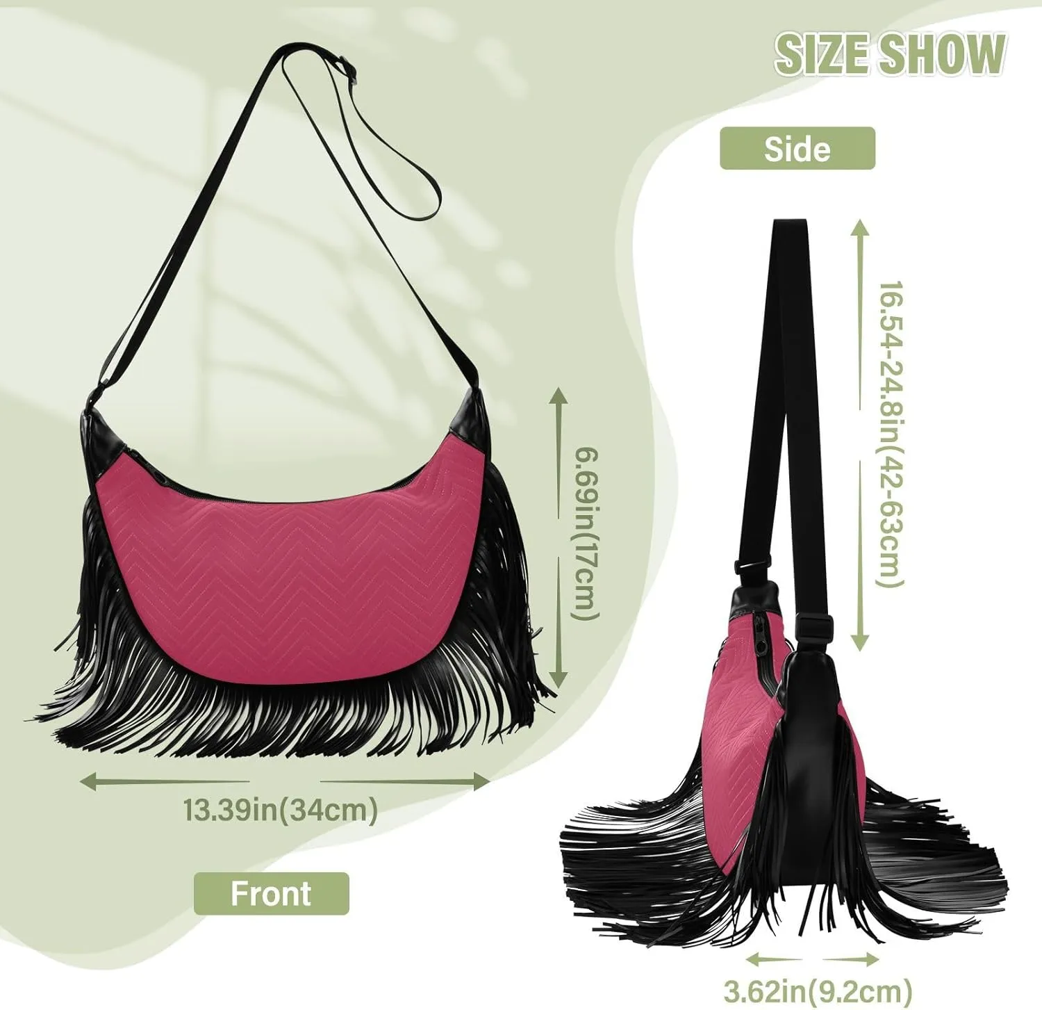 Joko Ivery Crossbody Handbags for Women Ample Capacity Shoulder Bag with Adjustable Strap Durable Travel Purse