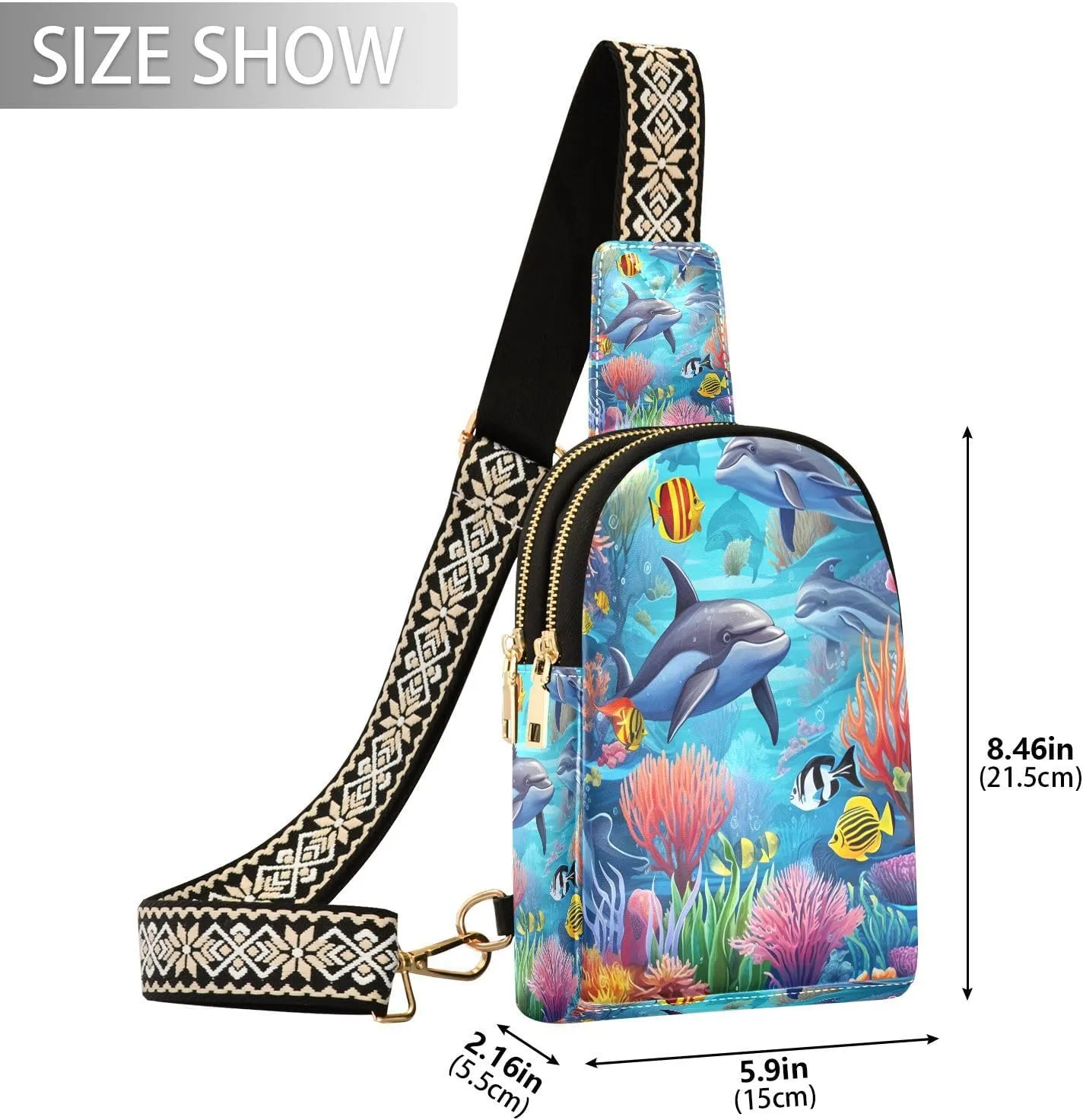 JSTEL Leather Crossbody Sling Bags for Women,Leather Crossbody Purses Leather Crossbody Bag Sling Purse