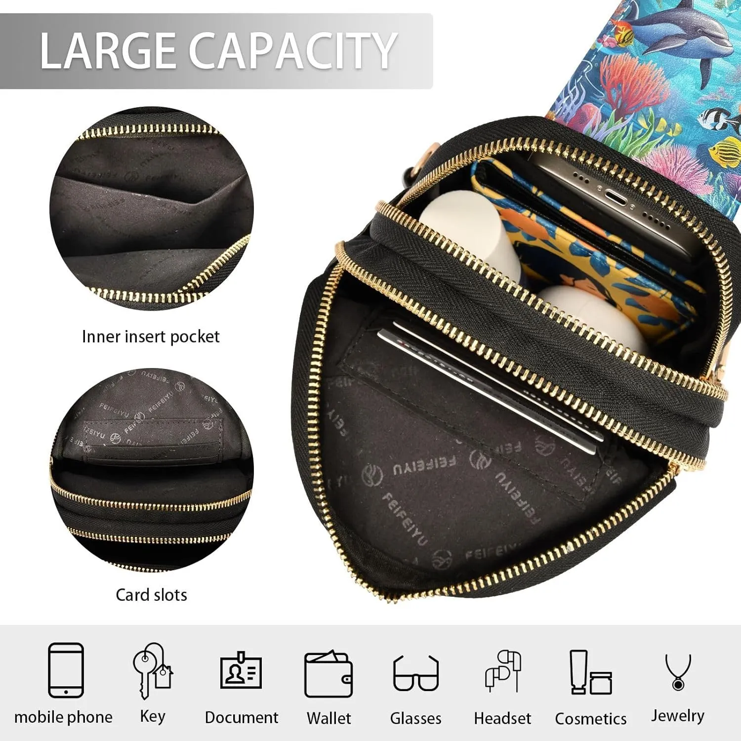 JSTEL Leather Crossbody Sling Bags for Women,Leather Crossbody Purses Leather Crossbody Bag Sling Purse