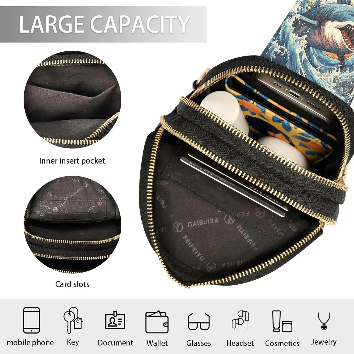 JSTEL Leather Crossbody Sling Bags for Women,Leather Crossbody Purses Leather Crossbody Bag Sling Purse