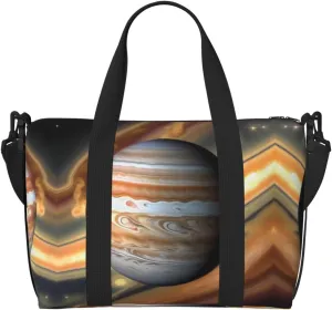 Jupiter Landscape Travel Duffel Bag Tote Carry On Luggage Bag Water Resistant Weekender Overnight Bags For Foldable