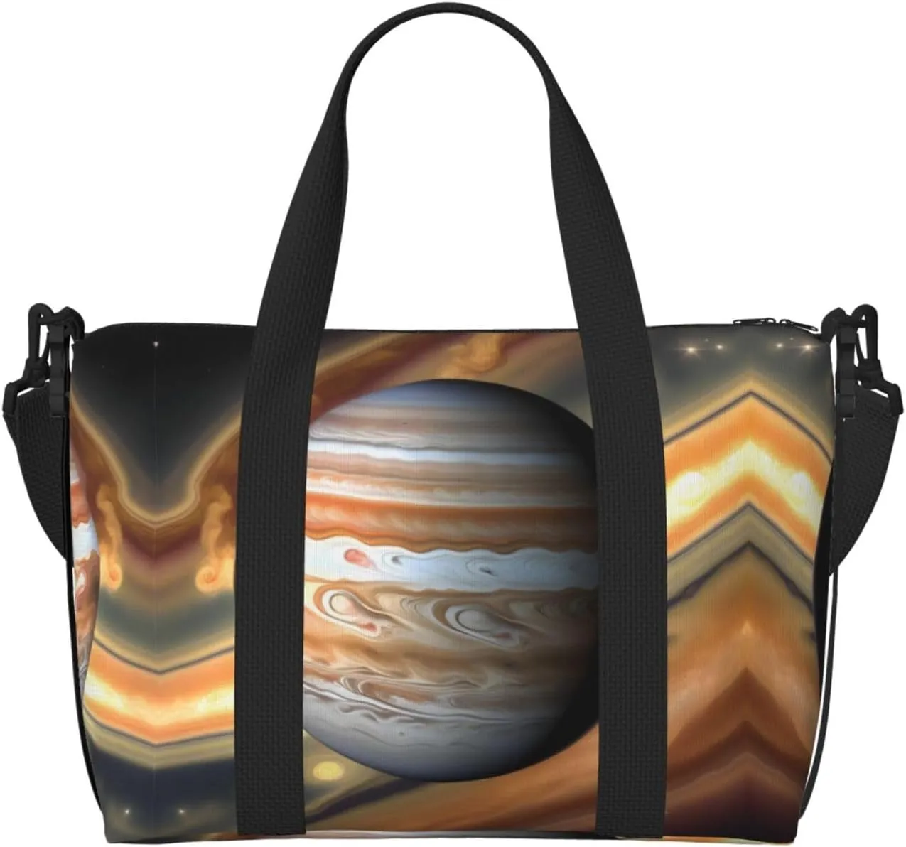 Jupiter Landscape Travel Duffel Bag Tote Carry On Luggage Bag Water Resistant Weekender Overnight Bags For Foldable