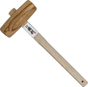 KAKURI Wooden Mallet for Woodworking 42mm Oak, Japanese Wood Mallet Hammer for Chiseling, Adjusting Japanese Plane, Assembling furniture, Made in JAPAN