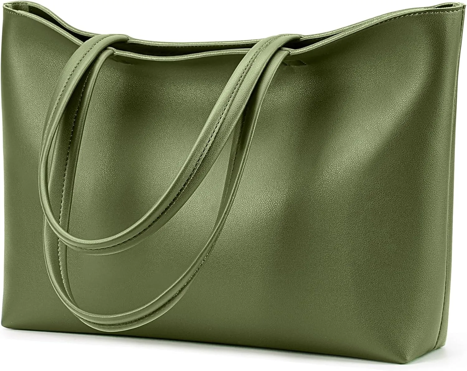 KALIDI Tote Bag Zipper Shoulder Bag Faux Leather Purses Satchel for Women Large Casual Handbag Work Dating College