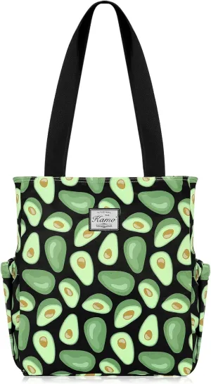 KAMO Floral Tote Bag - Waterproof Lightweight Handbags Travel Shoulder Bag for Hiking Yoga Gym Swimming Travel Beach