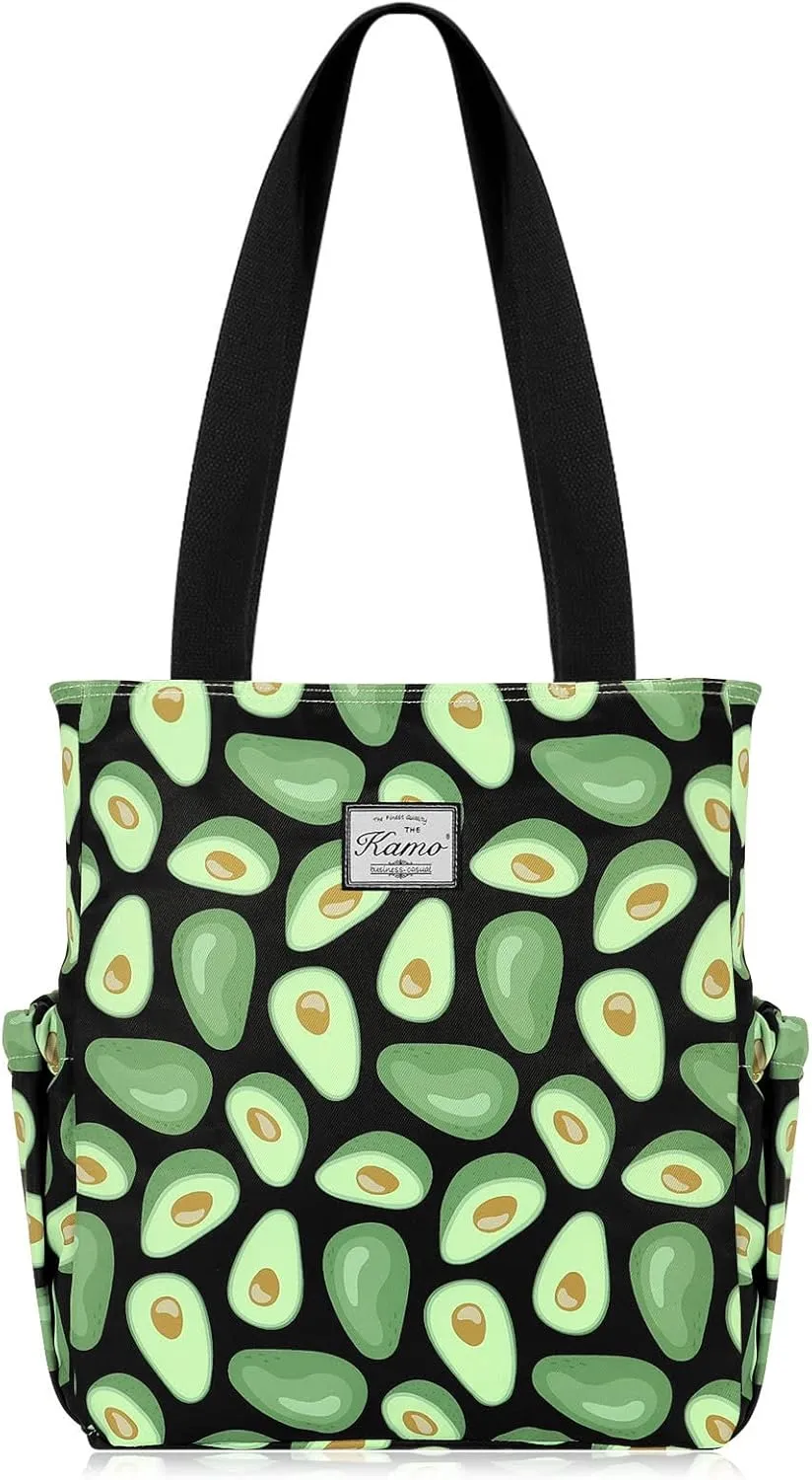 KAMO Floral Tote Bag - Waterproof Lightweight Handbags Travel Shoulder Bag for Hiking Yoga Gym Swimming Travel Beach