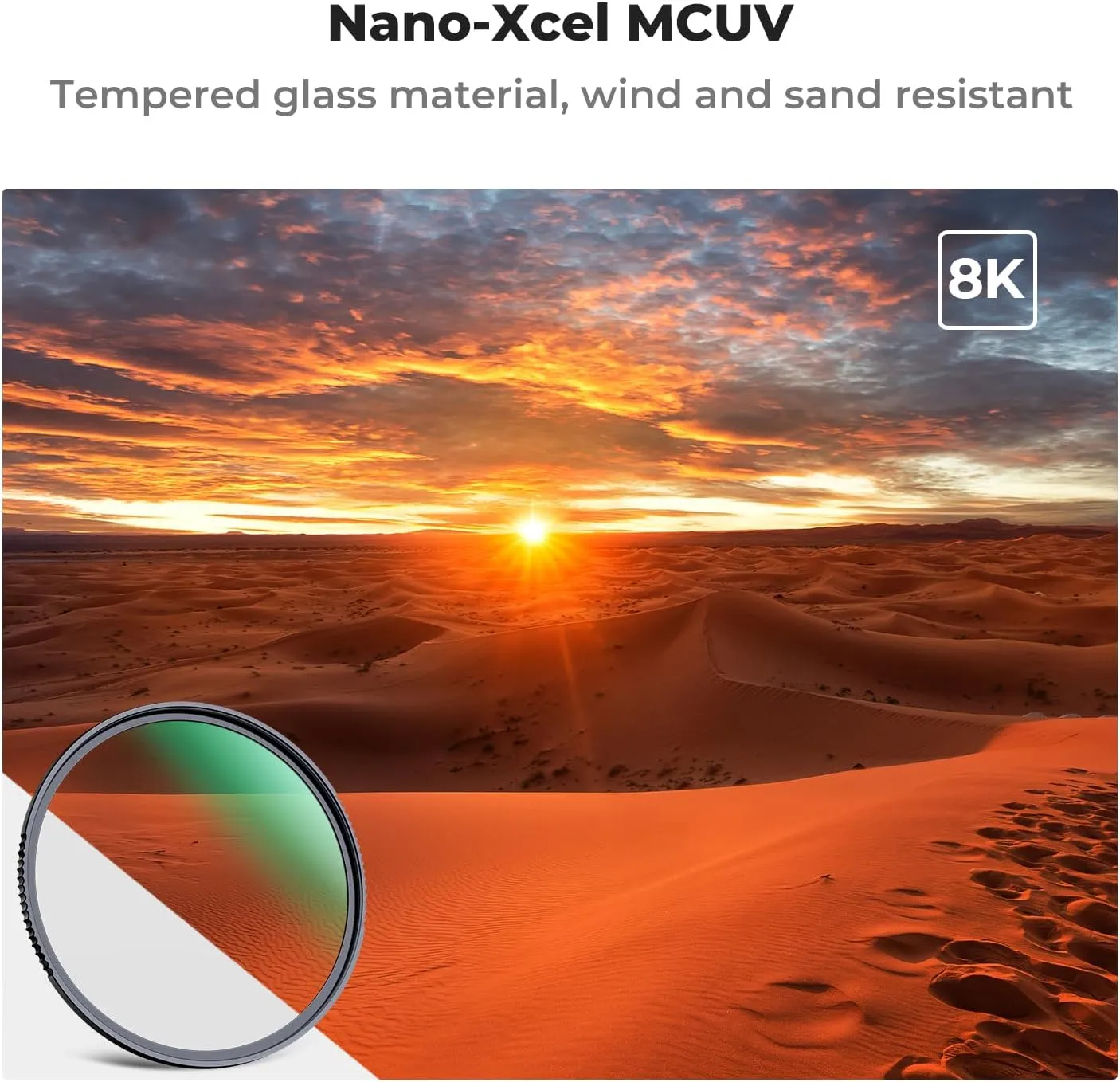 K&F Concept 67mm MC UV Protection Filter Shockproof Tempered Optical Glass with 28 Multi-Layer Coatings HD/Waterproof/Scratch Resistant for Camera Lens (Nano-X Series)