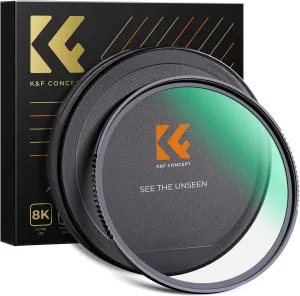 K&F Concept 67mm MC UV Protection Filter Shockproof Tempered Optical Glass with 28 Multi-Layer Coatings HD/Waterproof/Scratch Resistant for Camera Lens (Nano-X Series)