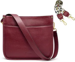 Kattee Leather Crossbody Bags for Women, Fashion Shoulder Purse, Hobo Handbags with Adjustable Strap