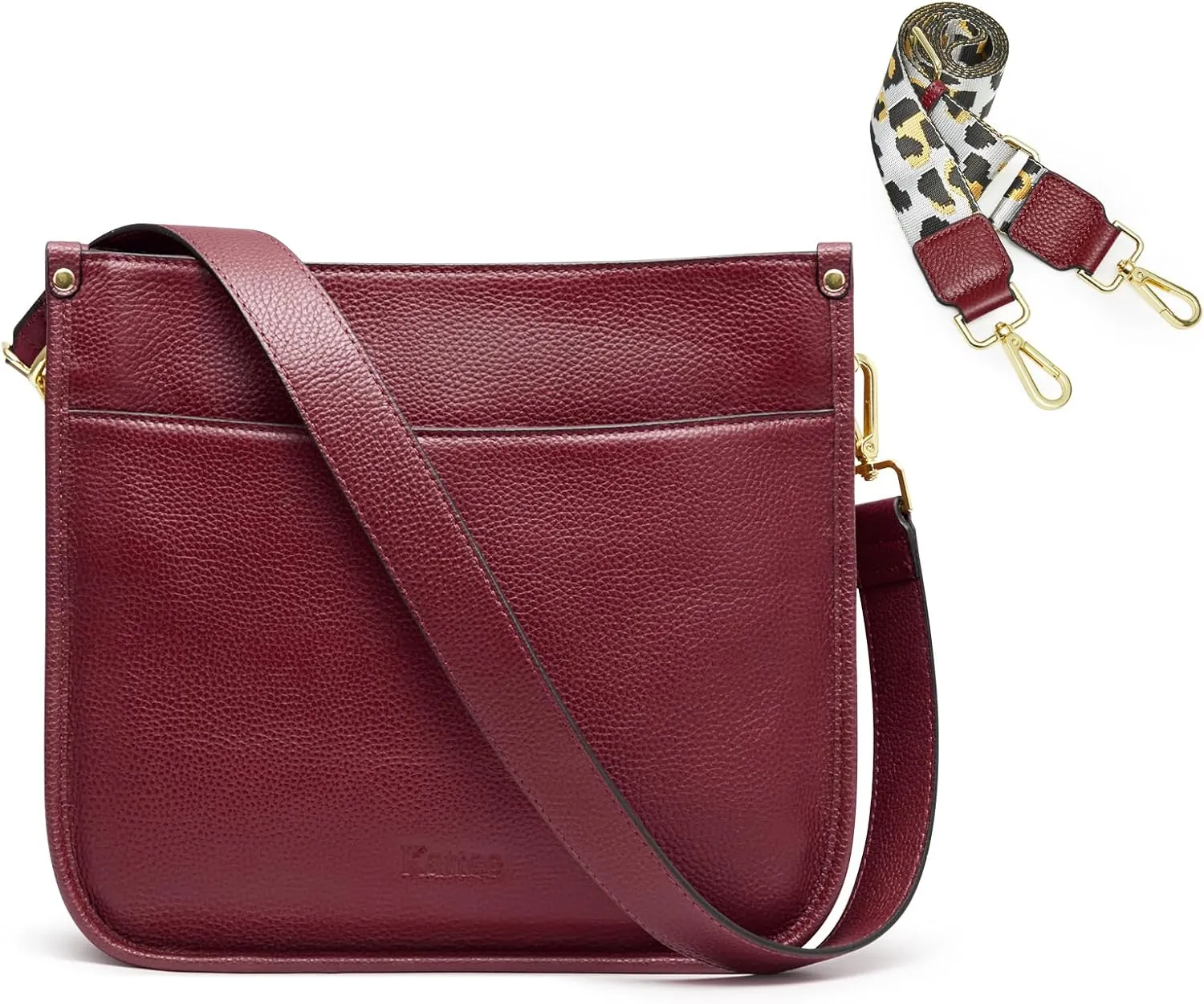 Kattee Leather Crossbody Bags for Women, Fashion Shoulder Purse, Hobo Handbags with Adjustable Strap