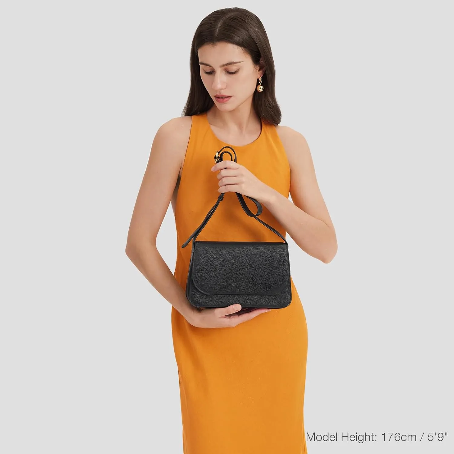 Kattee Leather Crossbody Bags for Women Trendy, Designer Ladies Shoulder Purses