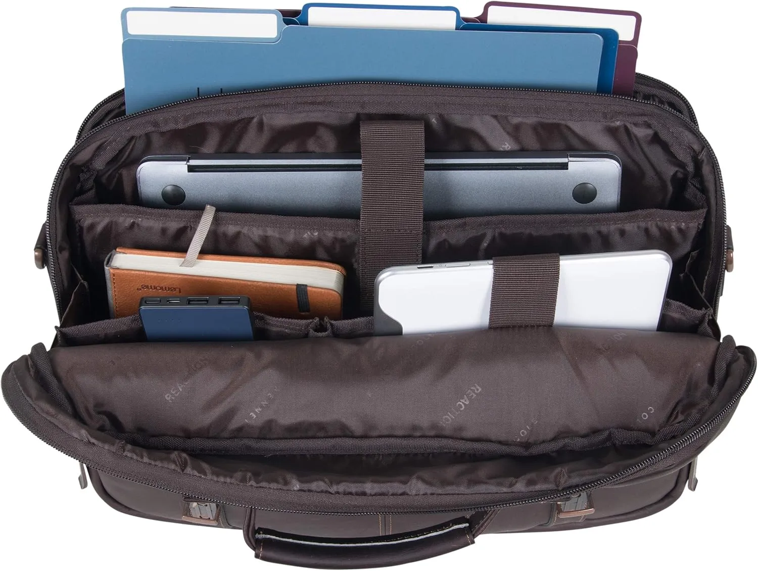 Kenneth Cole REACTION Show Business 16" Colombian Leather Business Laptop Portfolio Messenger Bag