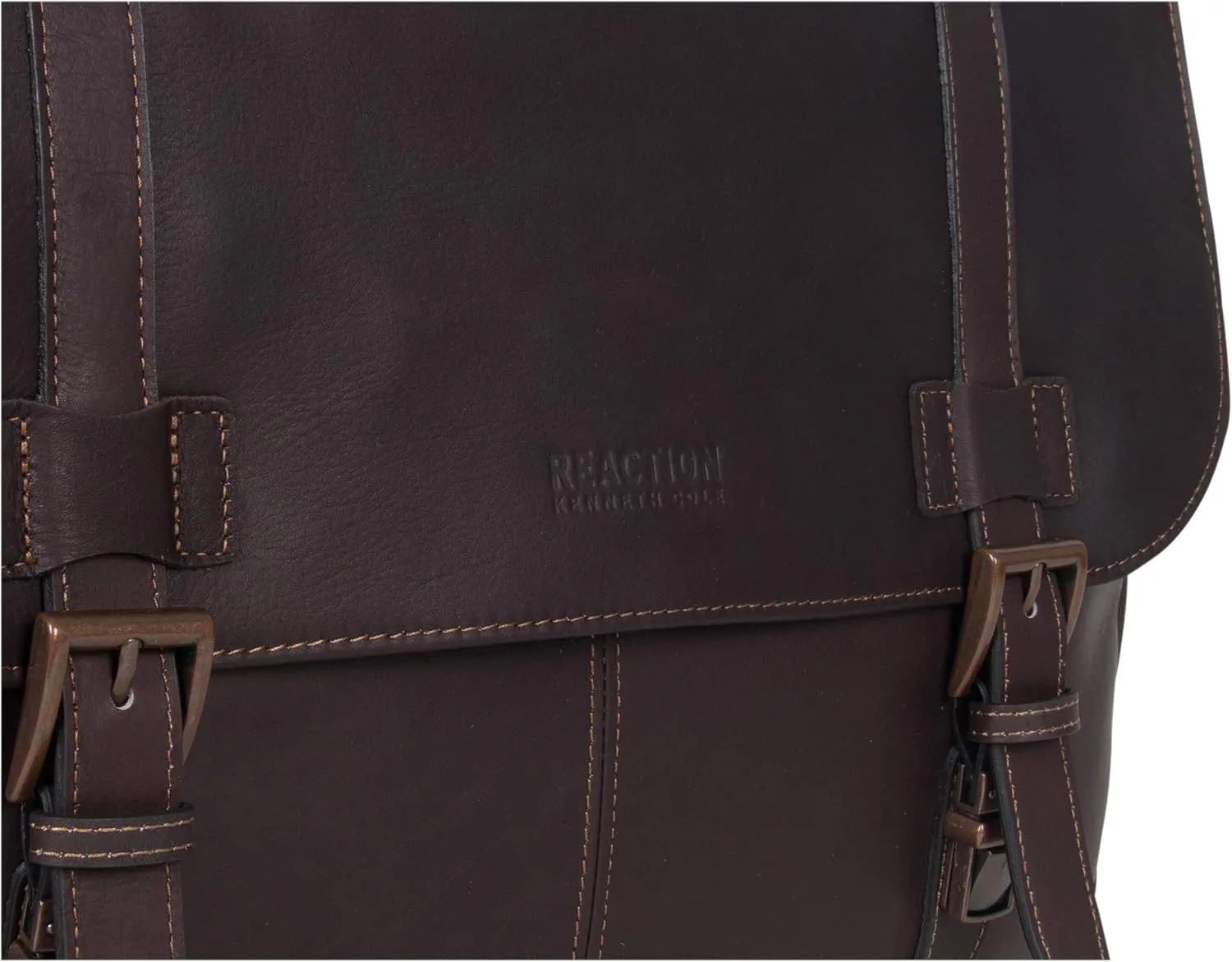 Kenneth Cole REACTION Show Business 16" Colombian Leather Business Laptop Portfolio Messenger Bag