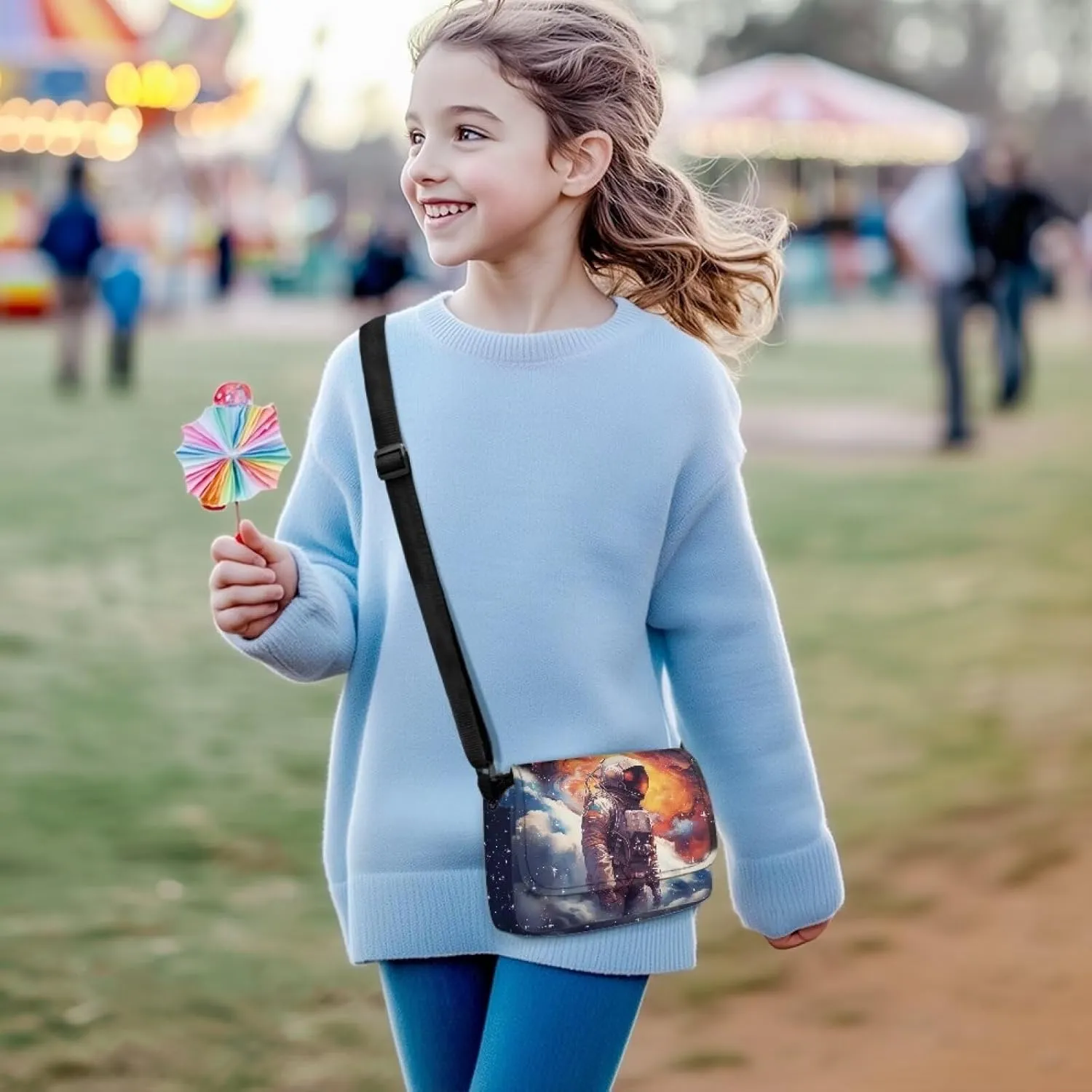 Kids Crossbody Bag for Girls Small Shoulder Bag for Kids Crossbody Handbags with Adjustable Strap for Travel