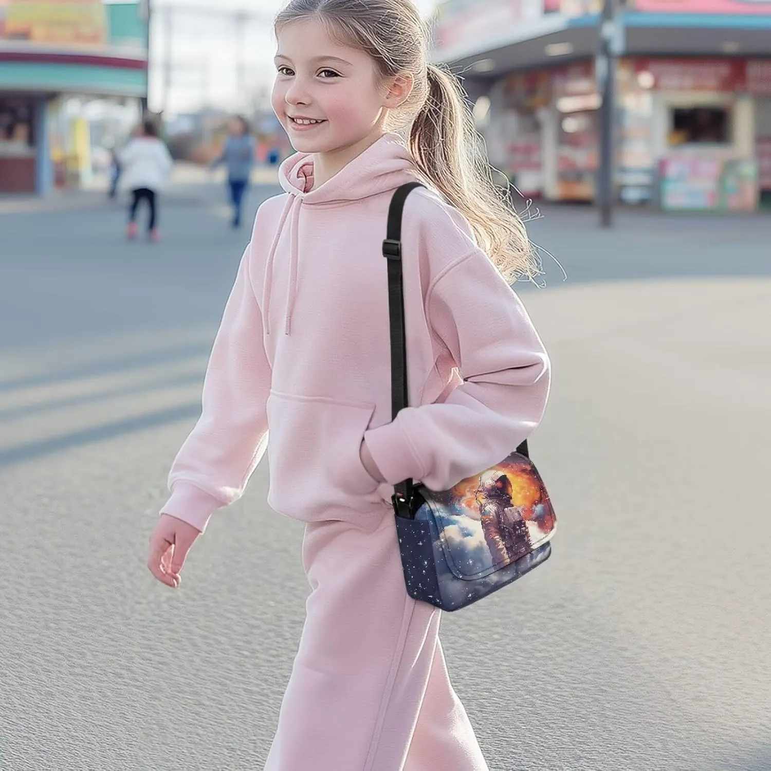 Kids Crossbody Bag for Girls Small Shoulder Bag for Kids Crossbody Handbags with Adjustable Strap for Travel