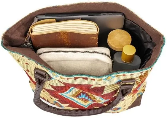 Kinara Southwestern Woven Shoulder Bag – Fine Weaving Native American Design Pattern