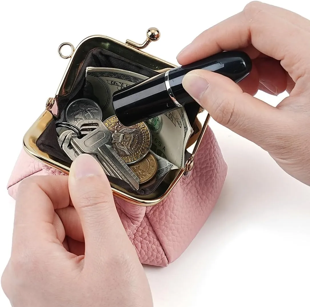 Kiss Lock Coin Change Purse Women Cute PU Leather RFID Wallets Crossbody Purses Small Kiss Clasp Wallet Cross Body Bag