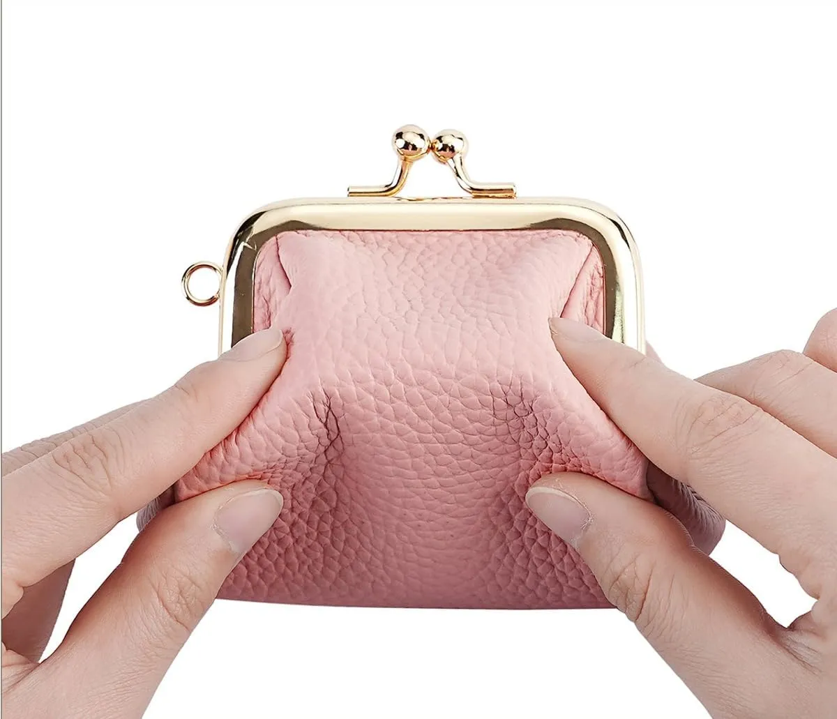 Kiss Lock Coin Change Purse Women Cute PU Leather RFID Wallets Crossbody Purses Small Kiss Clasp Wallet Cross Body Bag