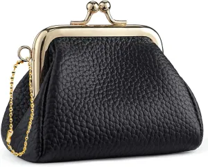 Kiss Lock Coin Change Purse Women Cute PU Leather RFID Wallets Crossbody Purses Small Kiss Clasp Wallet Cross Body Bag
