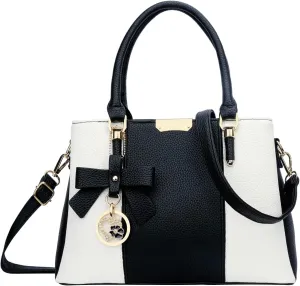 KKXIU 3 Zippered Compartments Purses and Handbags for Women Top Handle Satchel Shoulder Ladies Bags