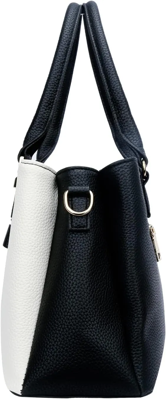 KKXIU 3 Zippered Compartments Purses and Handbags for Women Top Handle Satchel Shoulder Ladies Bags