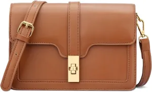 KKXIU Crossbody Bags for Women Trendy Vegan Leather Shoulder Purse with Adjustable Strap