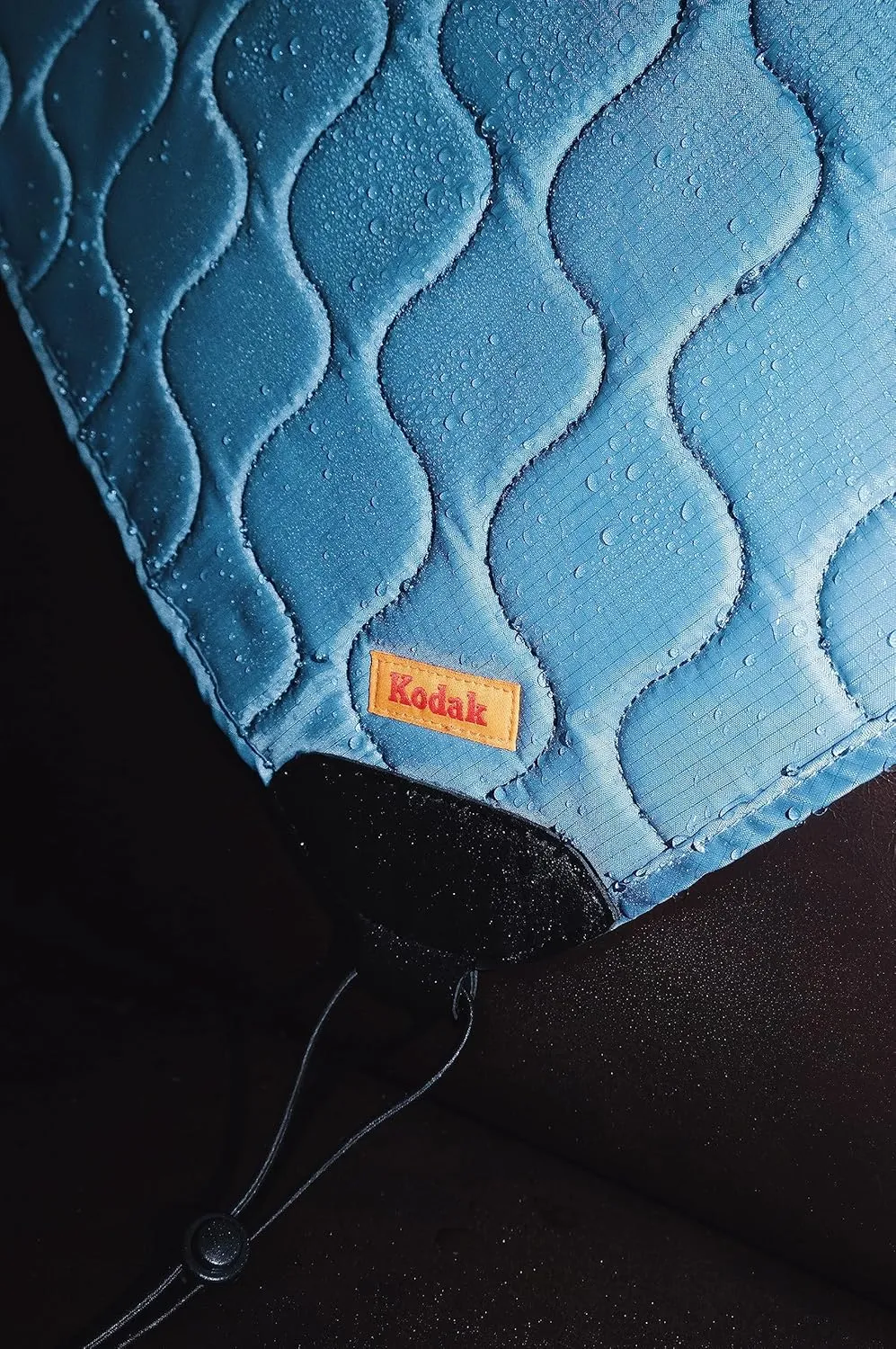 KODAK Camera Wrap Size L 38.5x38.5cm - Water-Resistant, Anti-Scratching and Dust-Free Protective Cloth for SLR Camera, Tele Lens (Steel Blue) [ONE item]
