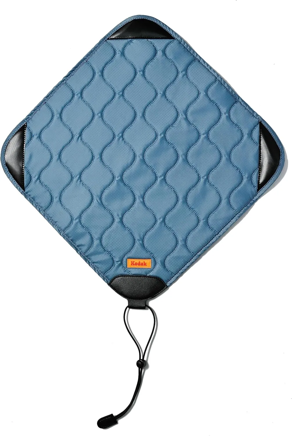 KODAK Camera Wrap Size L 38.5x38.5cm - Water-Resistant, Anti-Scratching and Dust-Free Protective Cloth for SLR Camera, Tele Lens (Steel Blue) [ONE item]