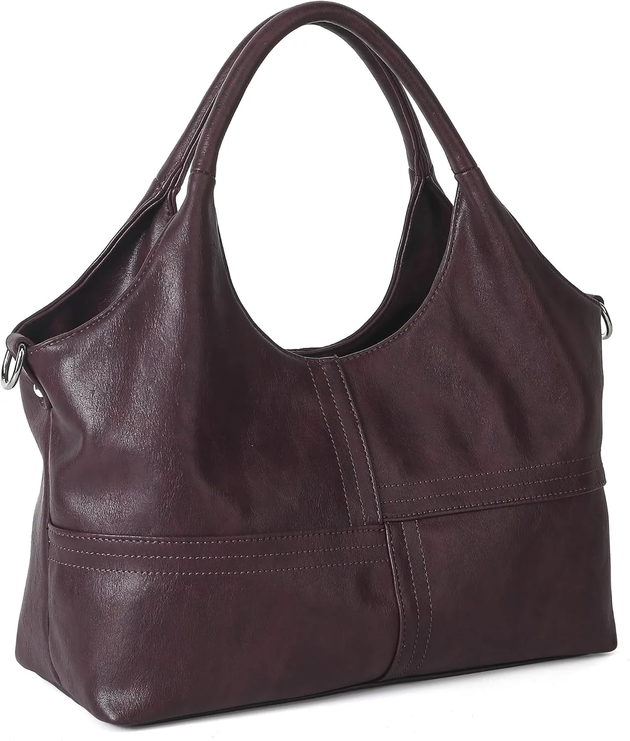 KOGTLA Vegan Leather Purses for Women with Detachable Satchel Strap, Ladies Handbags, Tote Hobo Bags with Top Handle