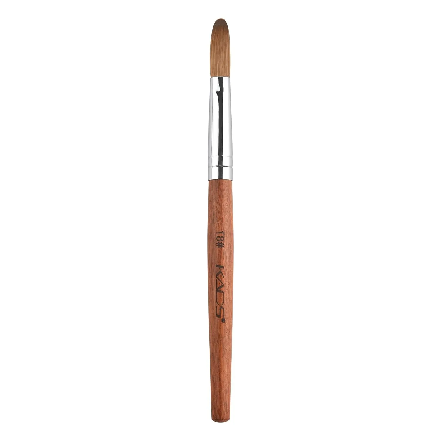 Kolinsky Acrylic Nail Brush Red Wooden Nail Brush Professional Salon Acrylic Brush for Nail (18#)
