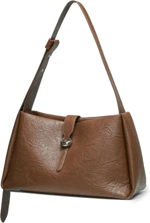 LA FESTIN Cowhide Leather Purses For Women Trendy - Large Capacity Satchel Bag with Adjustable Strap Women's Crossbody Purse