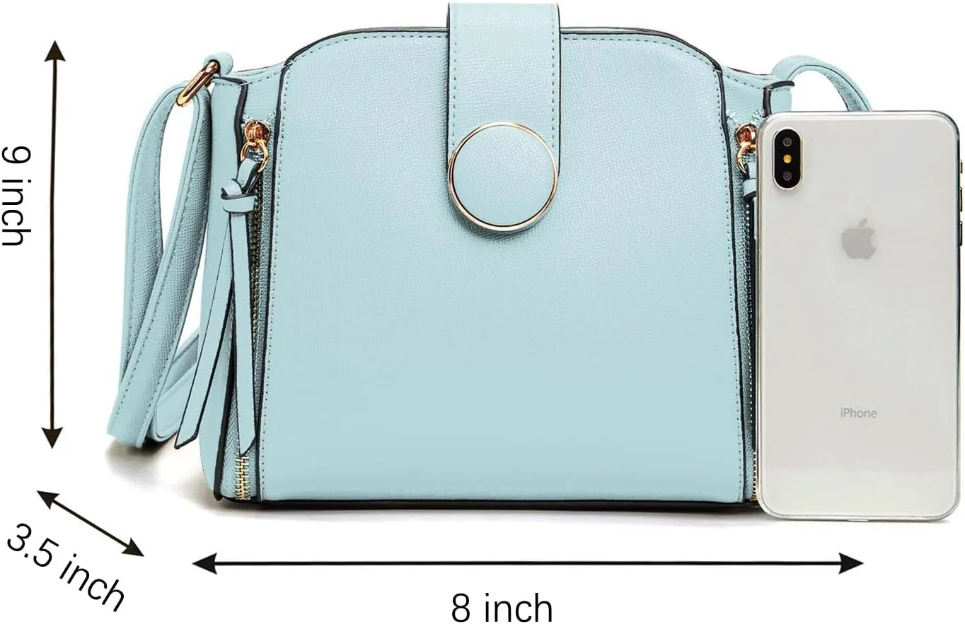 LA TERRE Lightweight Medium Crossbody Bag, Crossbody Purse Shoulder Bag for Women with Adjustable Strap