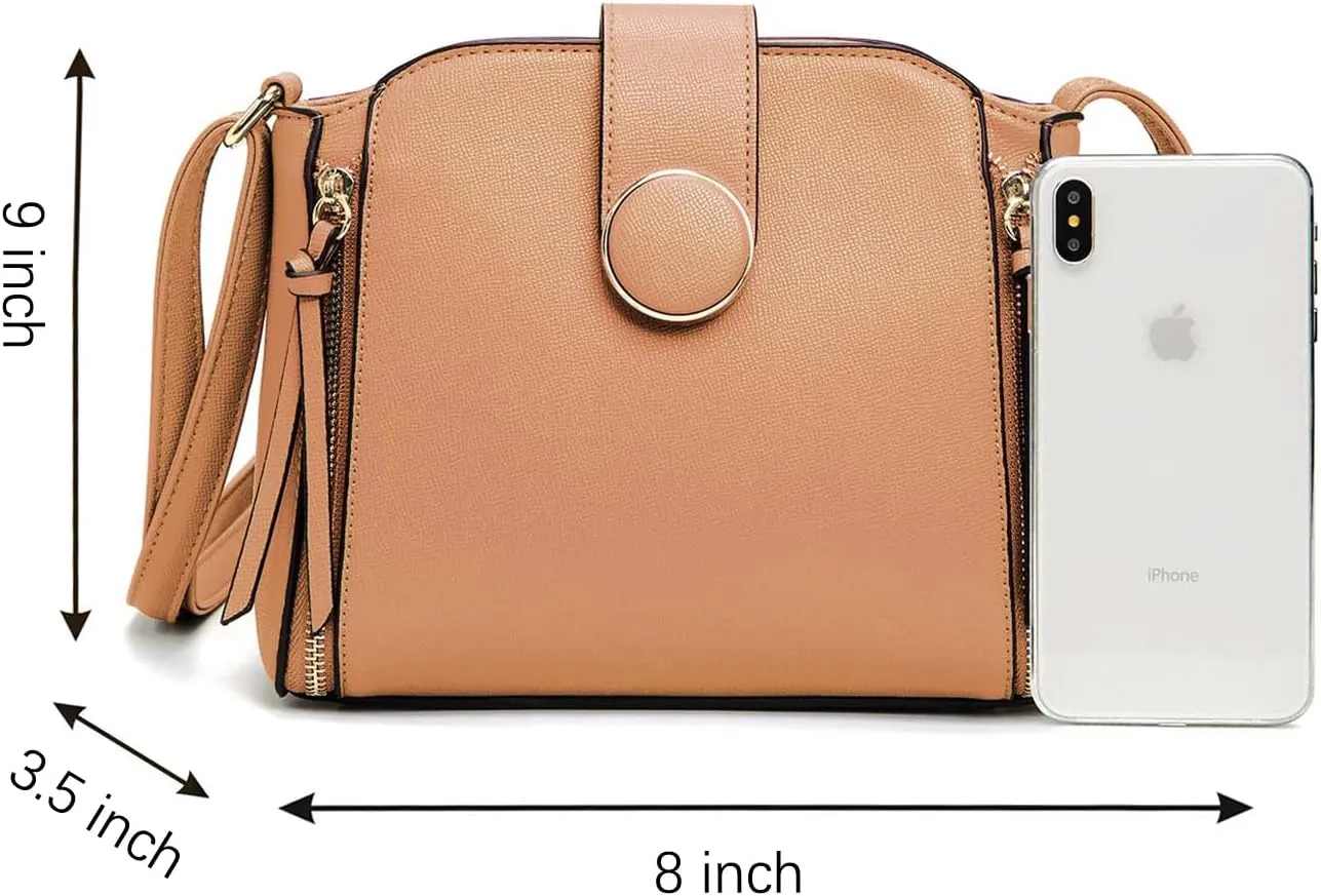 LA TERRE Lightweight Medium Crossbody Bag, Crossbody Purse Shoulder Bag for Women with Adjustable Strap