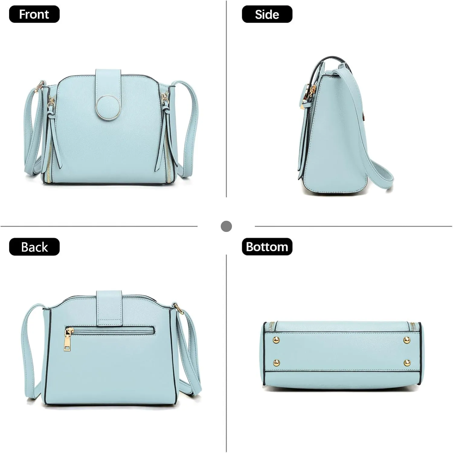 LA TERRE Lightweight Medium Crossbody Bag, Crossbody Purse Shoulder Bag for Women with Adjustable Strap