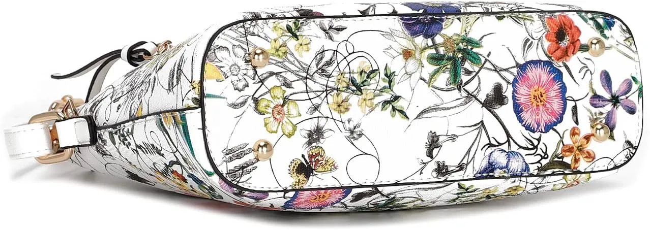 LA TERRE Small Crossbody Bag, Dome Shoulder Bag with Zipper Pocket Adjustable Strap