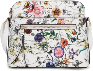 LA TERRE Small Crossbody Bag, Dome Shoulder Bag with Zipper Pocket Adjustable Strap